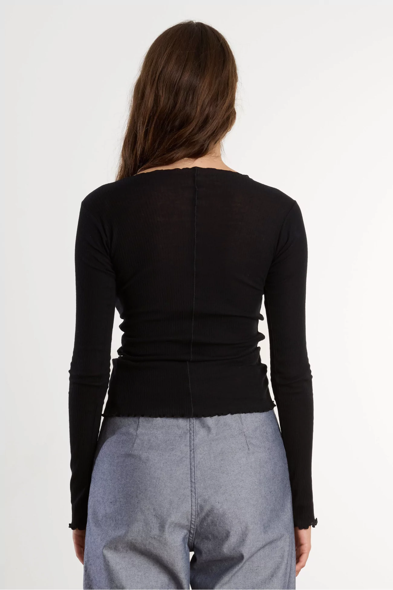 Pama Long Sleeve Tee Organic Cotton – Black | Centre Commercial