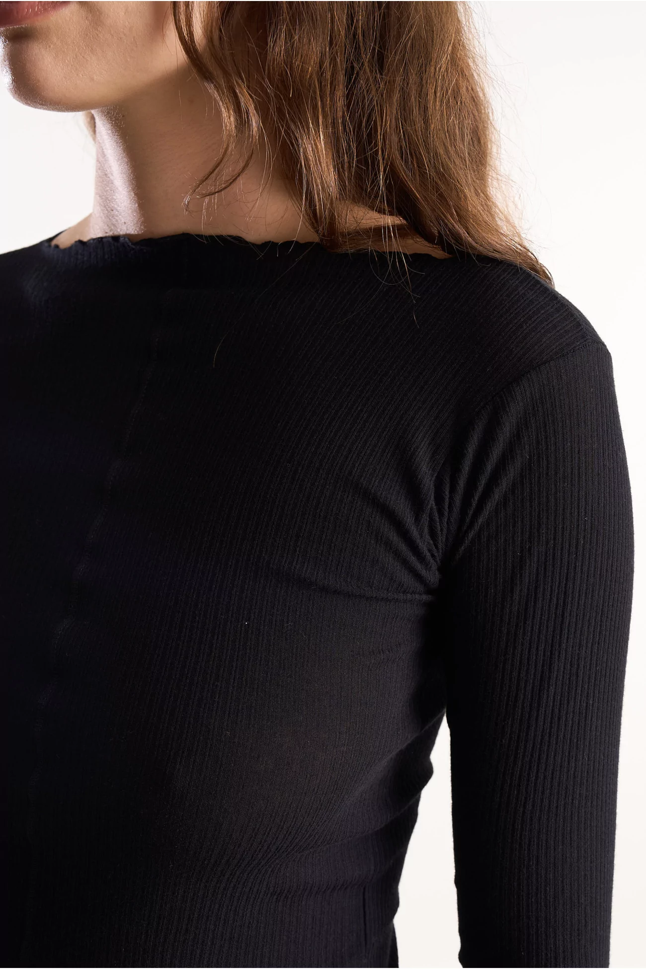 Pama Long Sleeve Tee Organic Cotton – Black | Centre Commercial