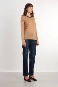 T-shirt Racer Manches Longues Lyocell de Bambou – Aural Tactile | Centre Commercial