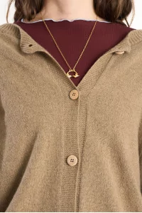 Soar Cardigan Recycled Cashmere Women – Rovere Brown | Centre Commercial