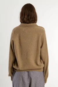 Soar Polo Recycled Cashmere Women – Rovere Brown | Centre Commercial