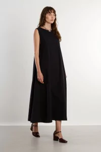 Tres Dress Organic Cotton Poplin – Black | Centre Commercial