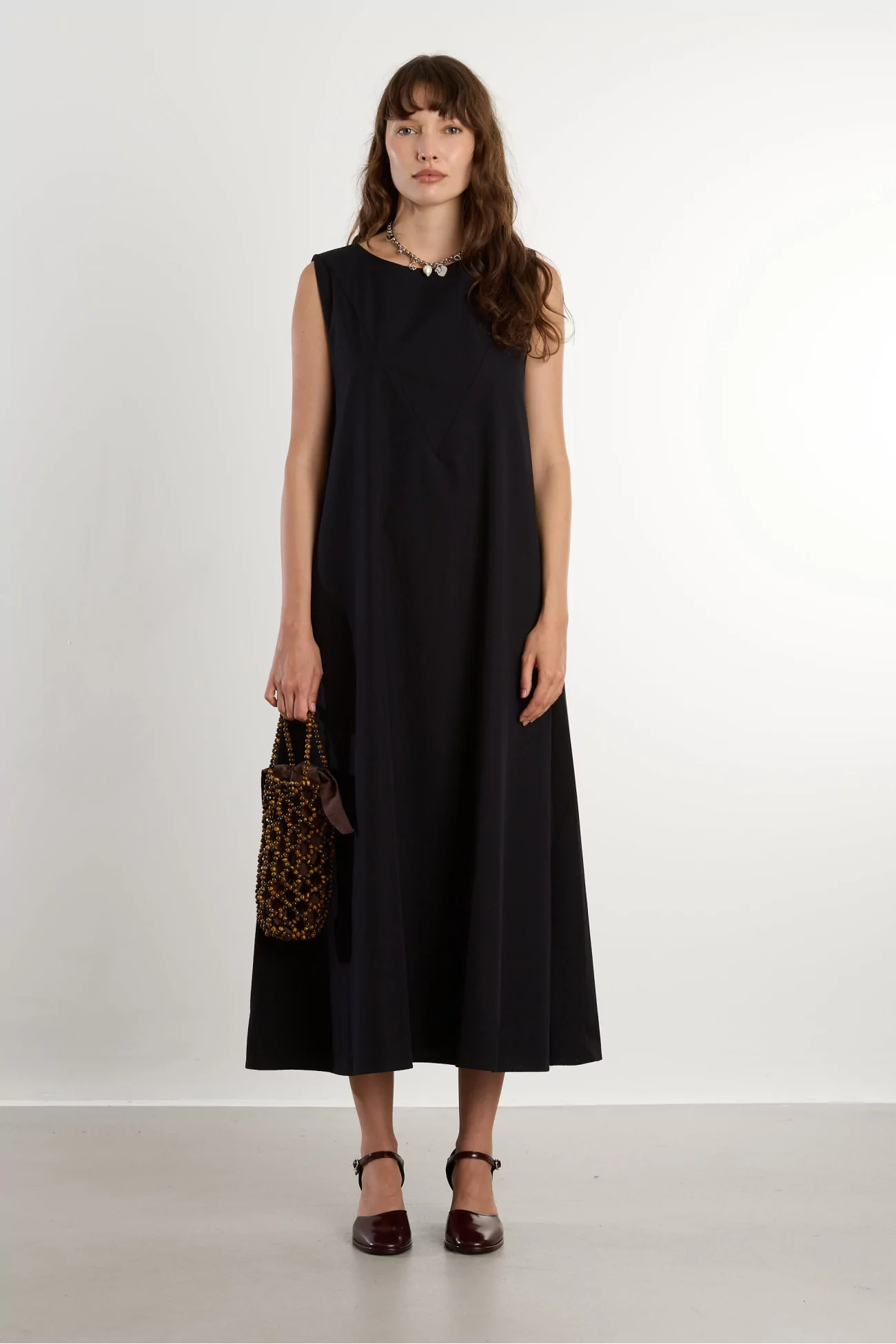 Robe Tres Popeline de Coton Biologique – Black | Centre Commercial
