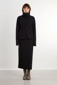 Top Femme Col Cardigan Modulable REYEM – Black | Centre Commercial