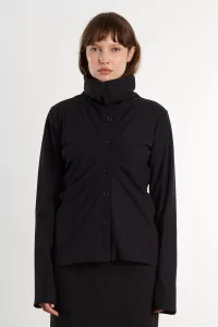 Women's Cardigan Top Versatile Collar REYEM – Black | Centre Commercial