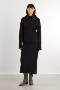 Women's Cardigan Top Versatile Collar REYEM – Black | Centre Commercial