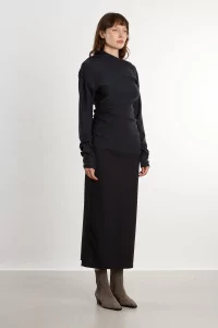 Women's Merino Wool Asymmetric Top REYEM – Gravity | Centre Commercial