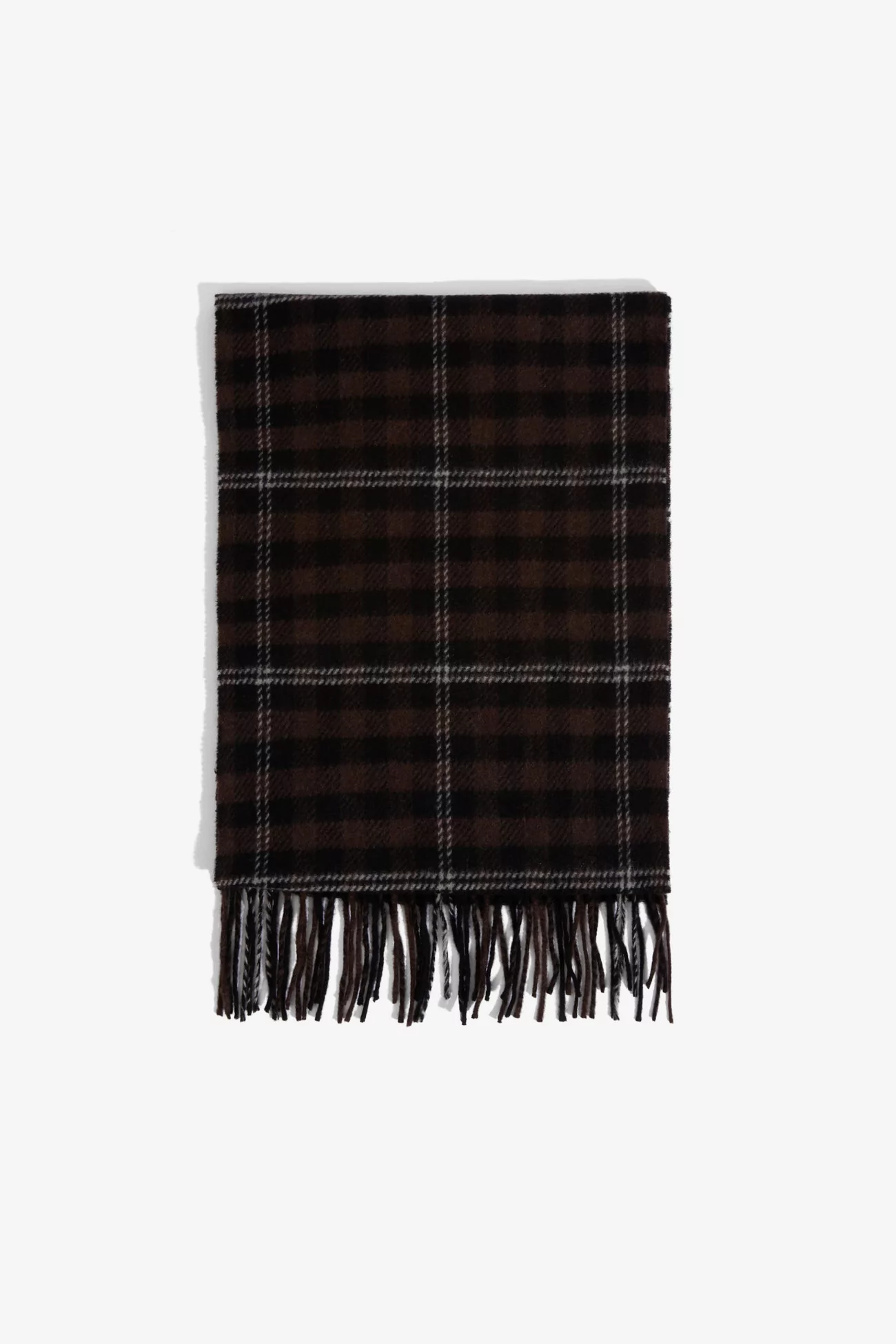 Another Scarf 1.0 Wool Cashmere Men – Dark Check | Centre Commercial