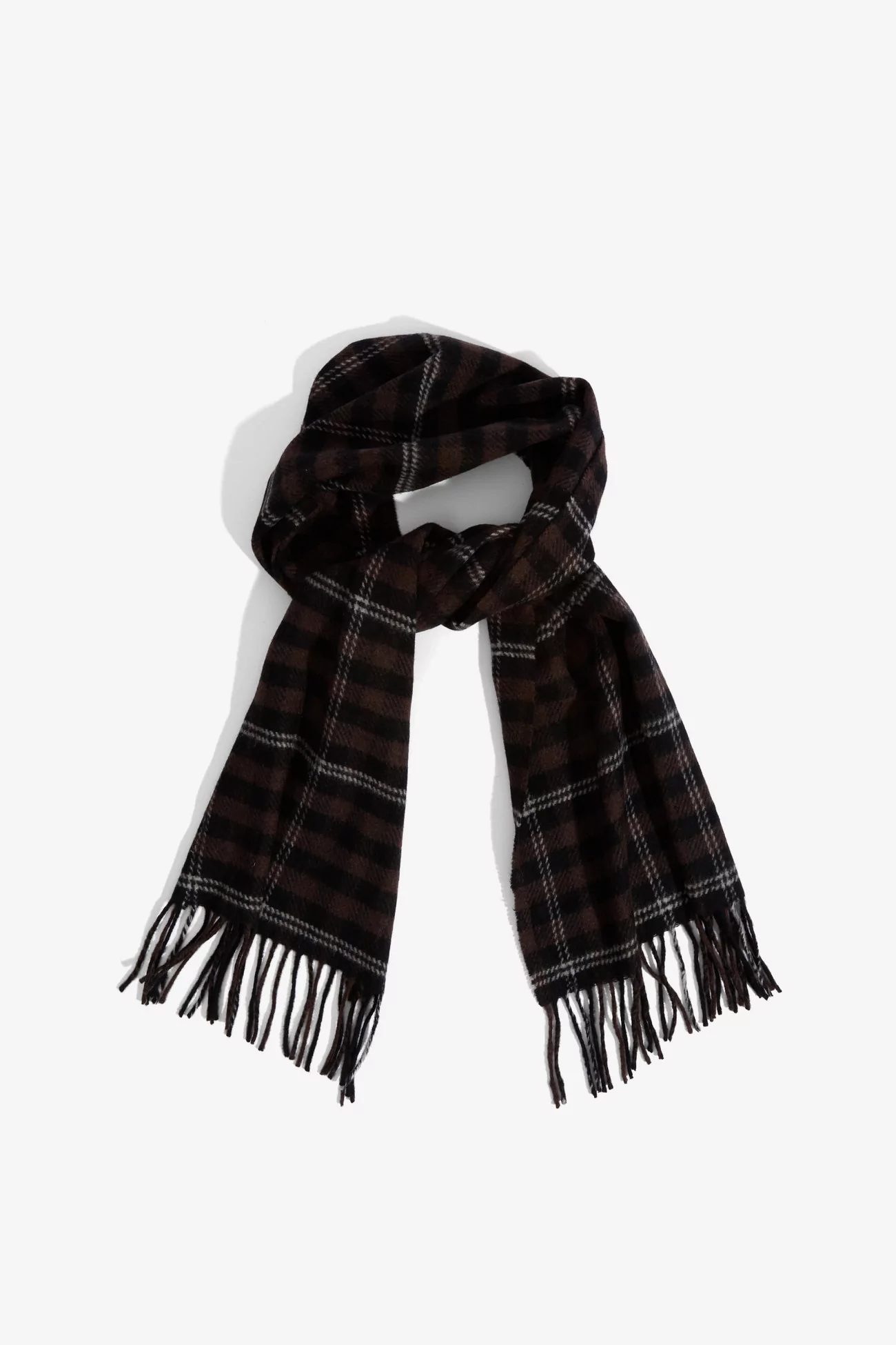Another Scarf 1.0 Wool Cashmere Men – Dark Check | Centre Commercial