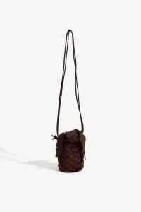 Sac Femme Perlé Handmade Beaded Net – Marron | Centre Commercial
