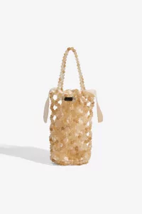 Sac Femme Perlé Handmade Beaded Bag – Jaspe Miel | Centre Commercial