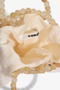 Sac Femme Perlé Handmade Beaded Bag – Jaspe Miel | Centre Commercial