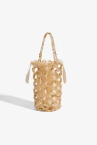 Sac Femme Perlé Handmade Beaded Bag – Jaspe Miel | Centre Commercial