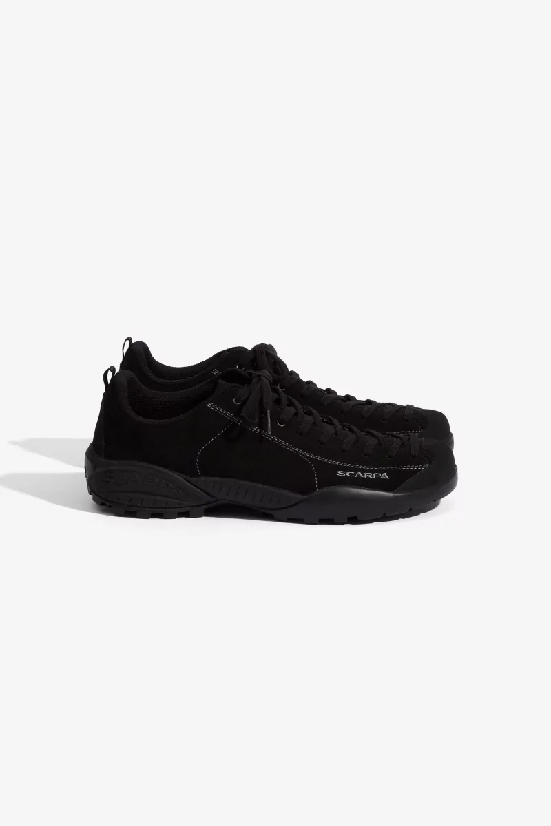 SCARPA Mojito Leather Sneakers – Black | Centre Commercial