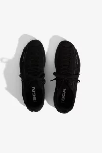 SCARPA Mojito Leather Sneakers – Black | Centre Commercial