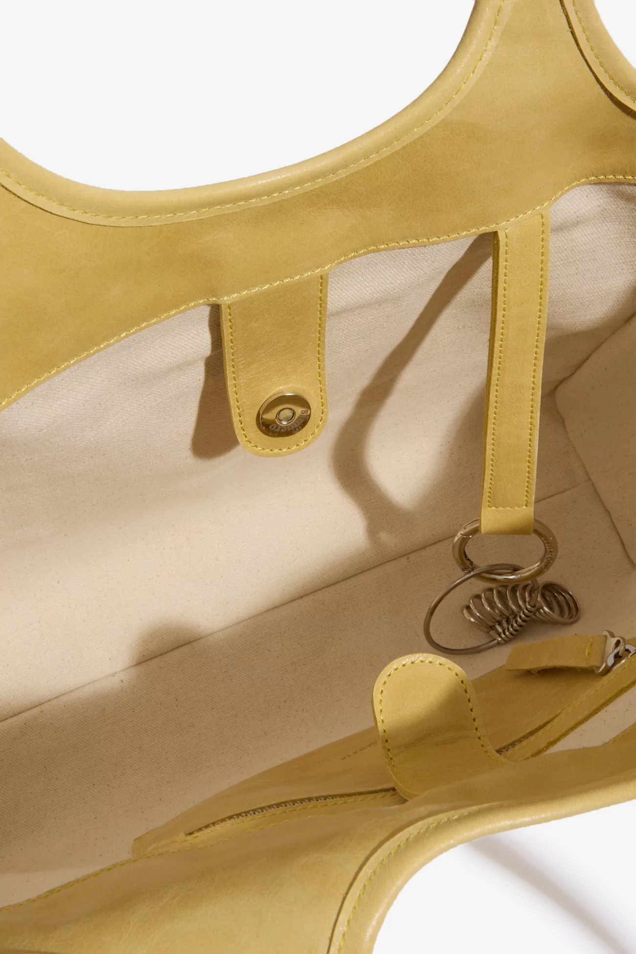 La Costa Leather Shoulder Bag – Yellow | Centre Commercial
