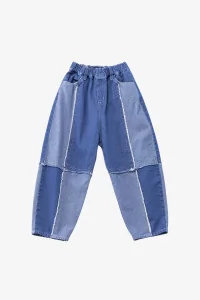 Kids Color Block Denim Pants nunuforme – Bleach | Centre Commercial