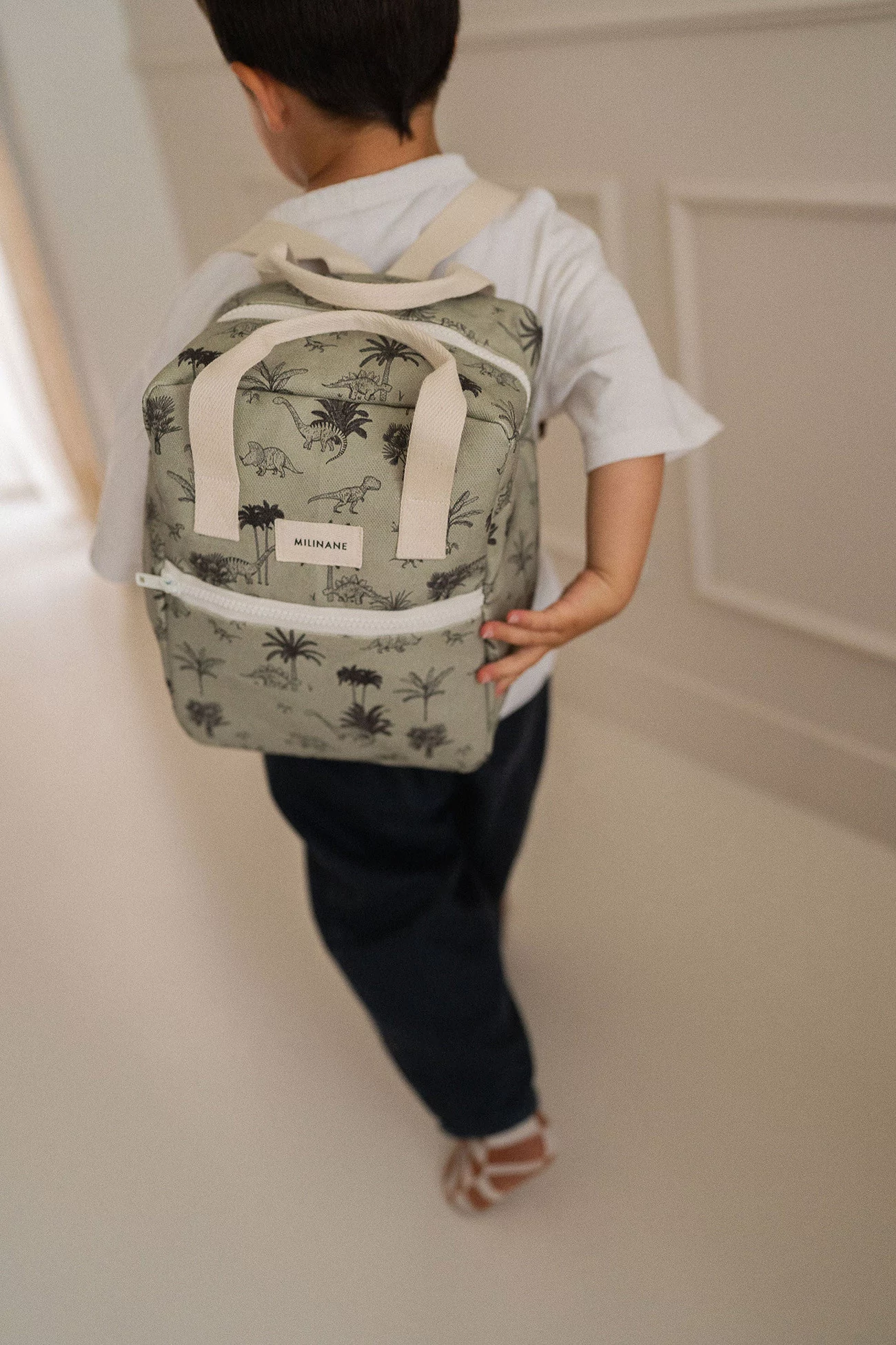 Sac à Dos Enfant Coton Motif Dinosaure NOÉ – Baby T-Rex | Centre Commercial