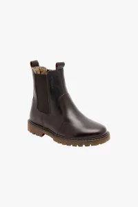 Kids Leather Boots Neel Lamb Bisgaard – Dark Brown | Centre Commercial