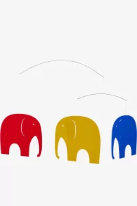 Mobile Décoratif Elephant Party Flensted Mobiles – Multicolore | Centre Commercial