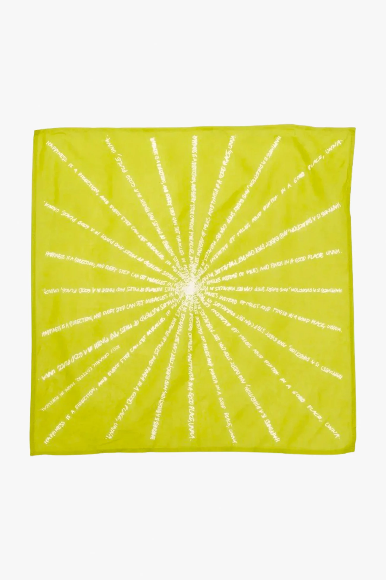 Foulard Mantra Scarf UNNA Coton Bio – Golden Green | Centre Commercial