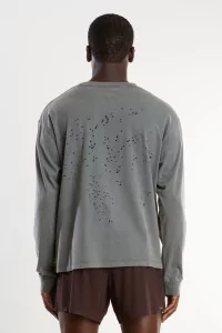 T-shirt Running Homme MothTech Coton Bio Satisfy – Faded Black | Centre Commercial
