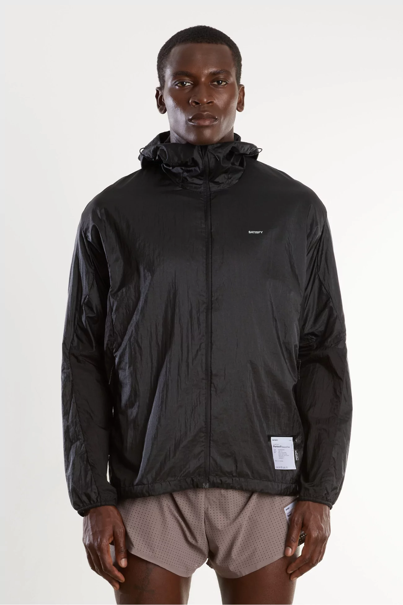 Coupe-vent Running Homme Pertex Diamond Fuse Satisfy – Black | Centre Commercial