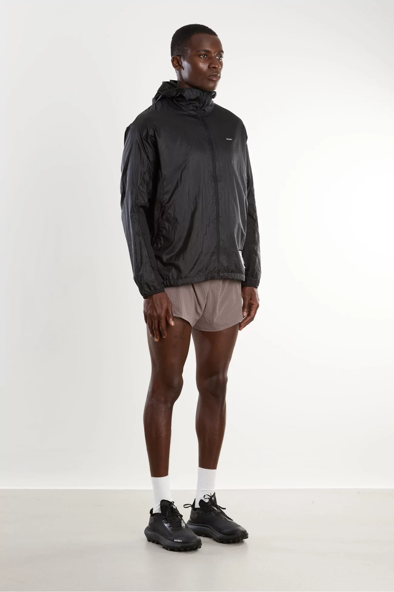 Coupe-vent Running Homme Pertex Diamond Fuse Satisfy – Black | Centre Commercial