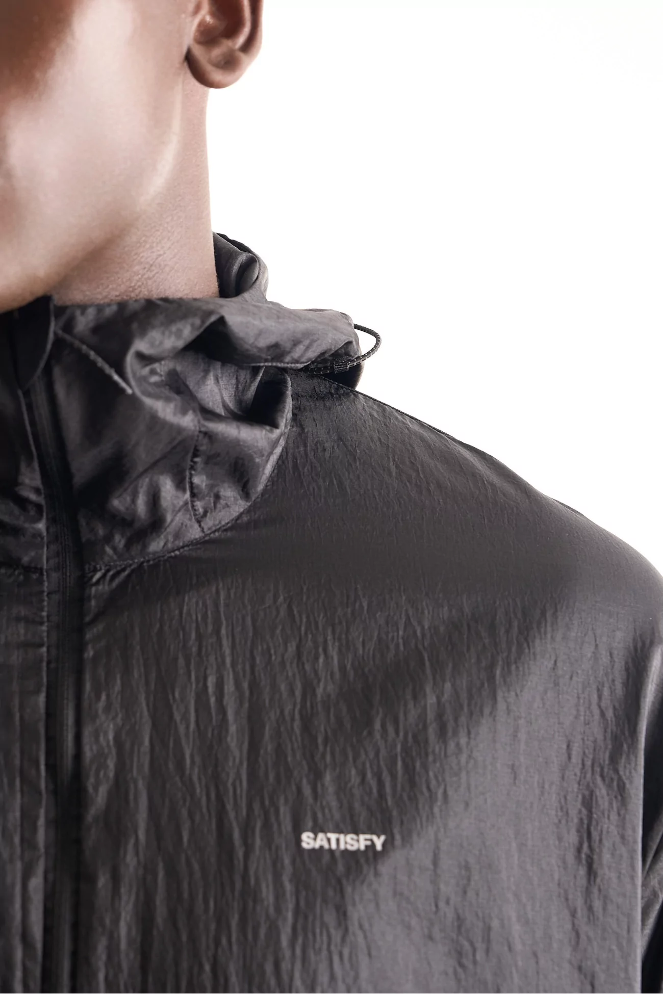 Coupe-vent Running Homme Pertex Diamond Fuse Satisfy – Black | Centre Commercial
