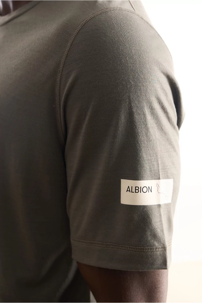 Merino Cycling T-Shirt Albion Riding – Shale Green | Centre Commercial