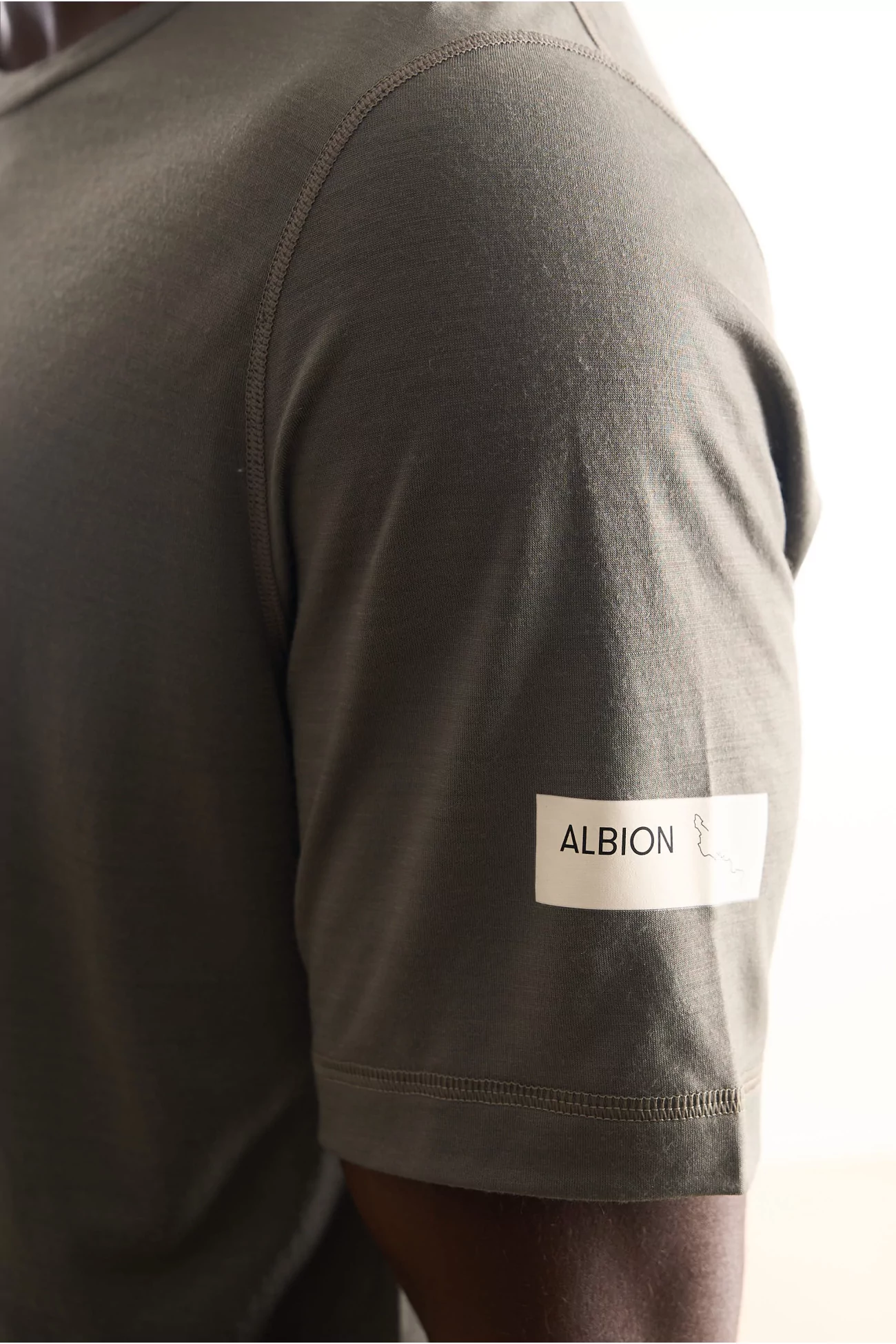 Merino Cycling T-Shirt Albion Riding – Shale Green | Centre Commercial