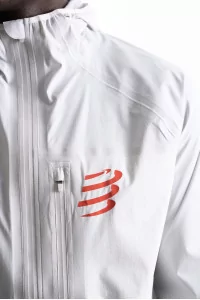Compressport Thunderstorm Waterproof Jacket – Off White | Centre Commercial