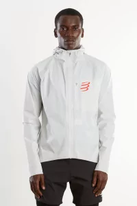 Veste Imperméable Compressport Thunderstorm – Off White | Centre Commercial