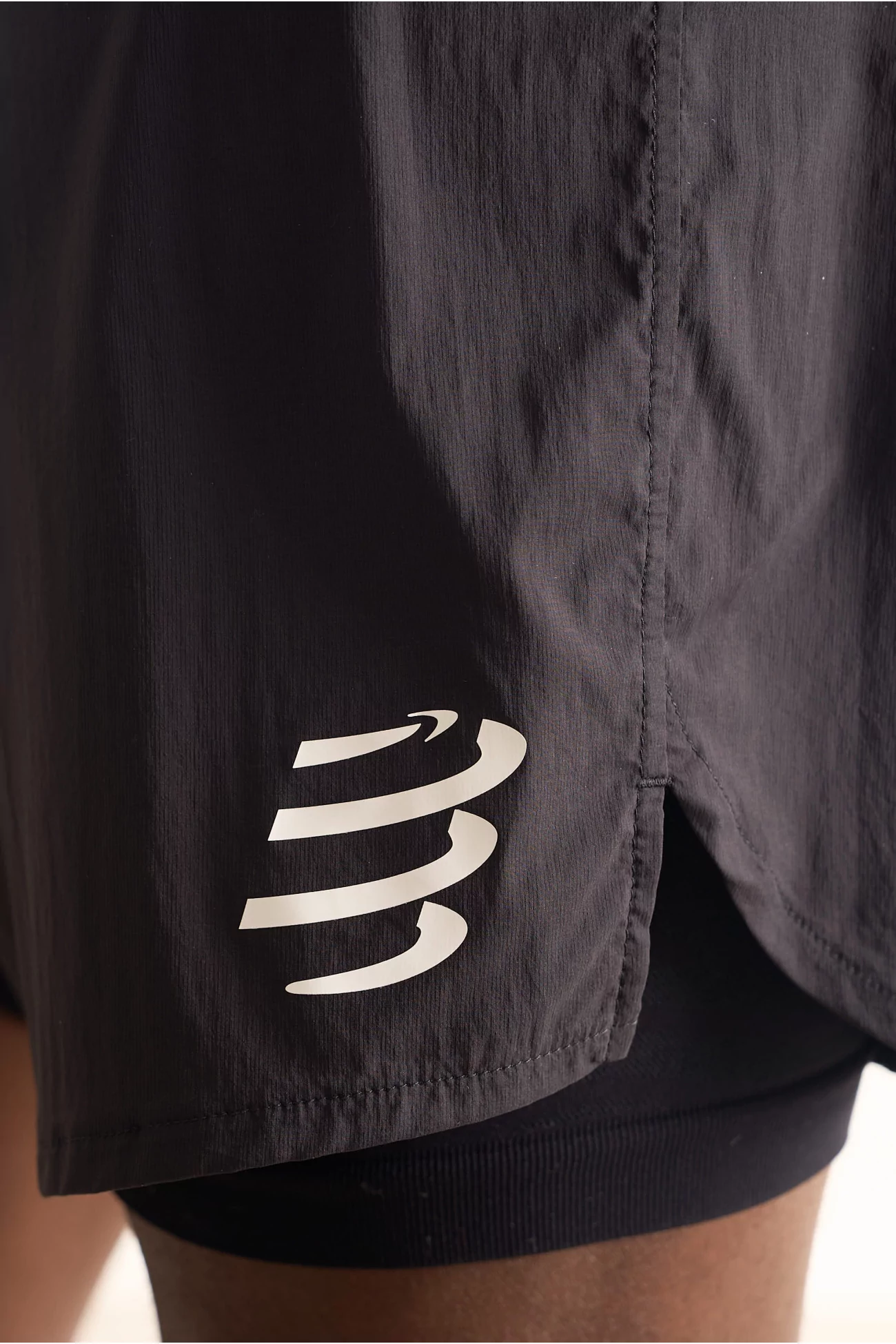 Trail Racing 2-In-1 Black Short
