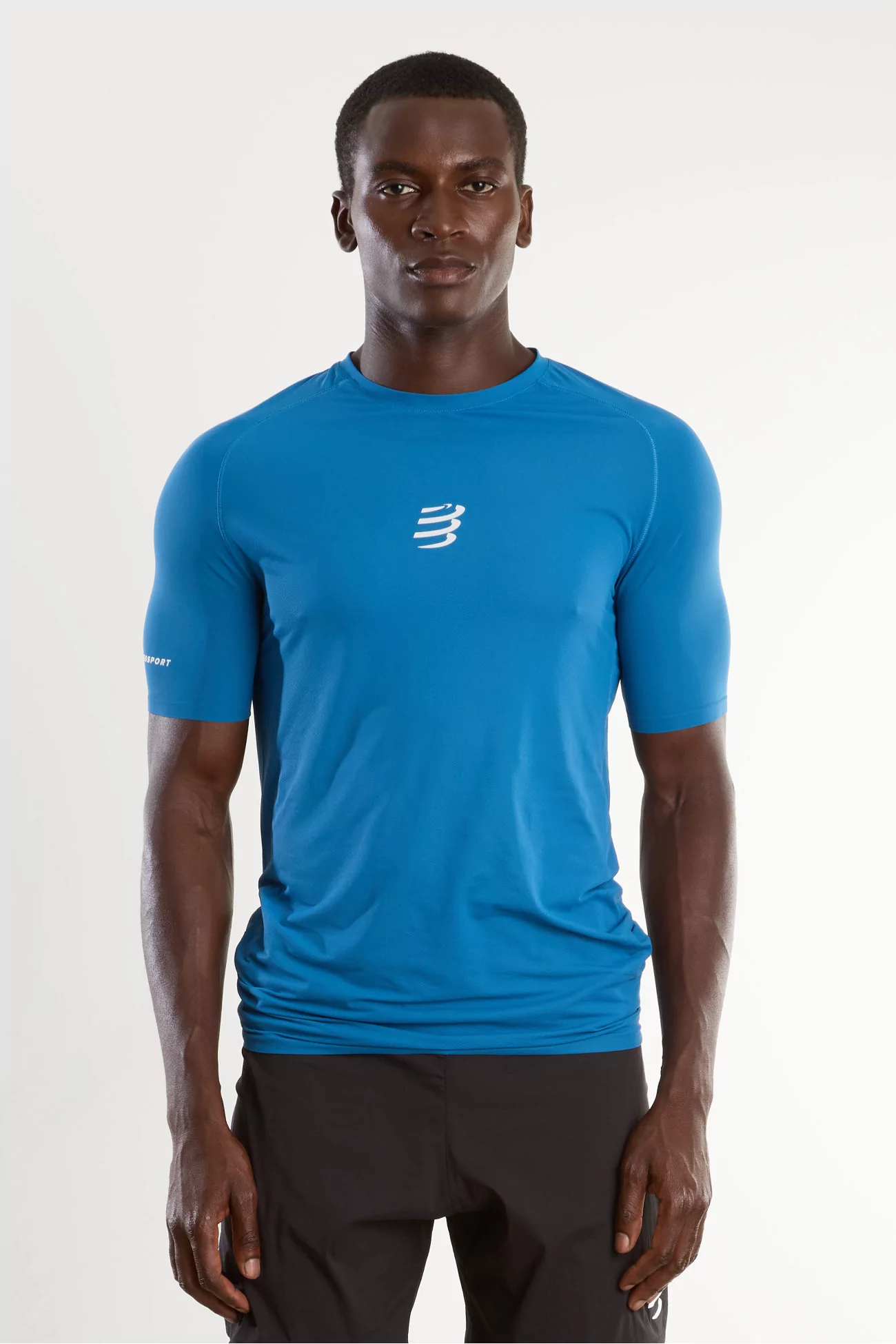 T-shirt Trail Running Compressport – Blue Saphire | Centre Commercial