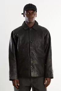 Veste Cuir Homme Tannage Végétal MAN-TLE – Black Hide | Centre Commercial