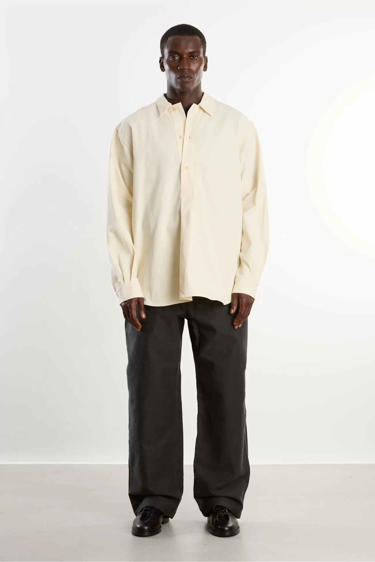 Chemise Pop-Over Homme Coton MAN-TLE – Unbleached Tricotine | Centre Commercial