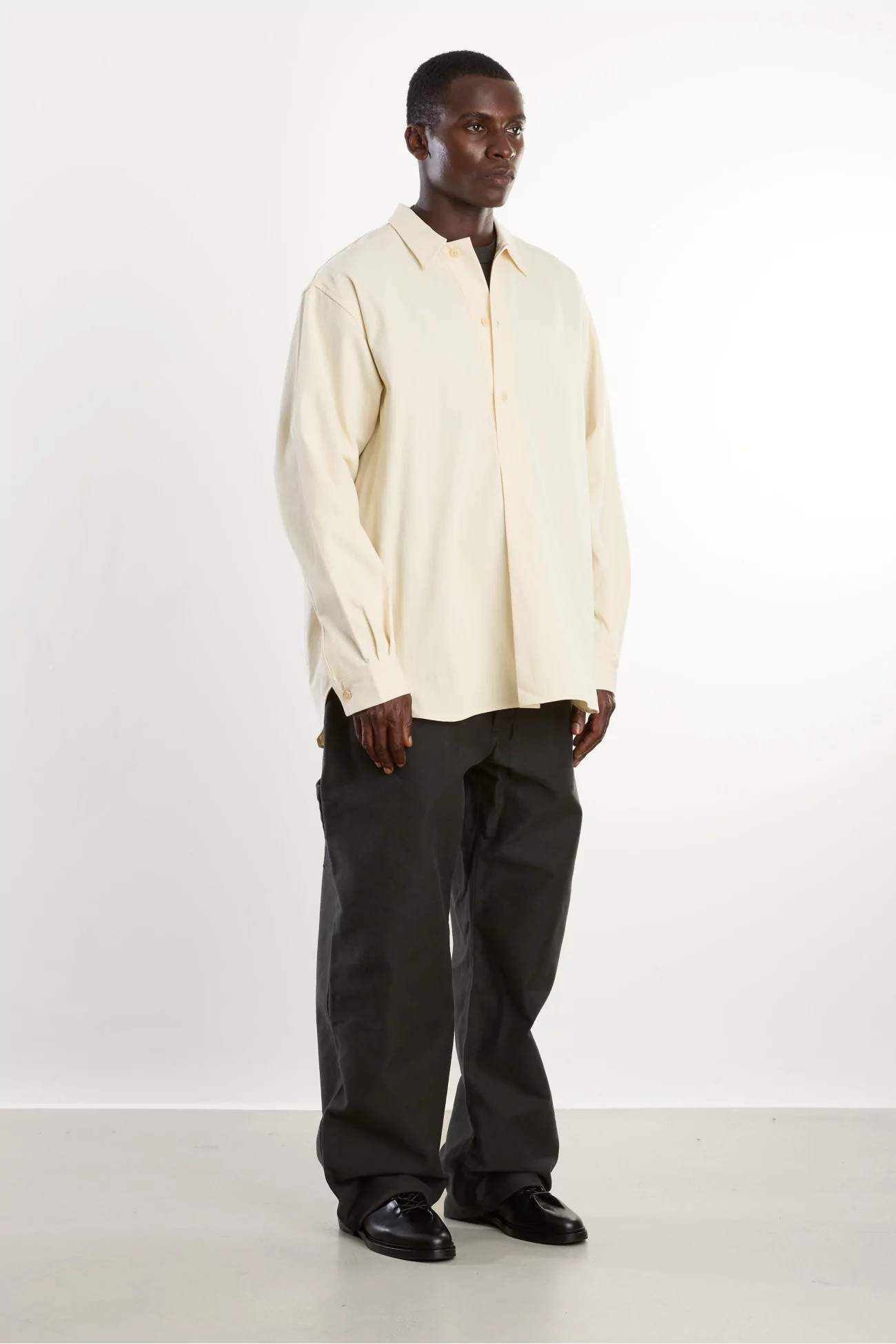 MAN-TLE Pullover Shirt Cotton Tricotine – Unbleached Tricotine | Centre Commercial