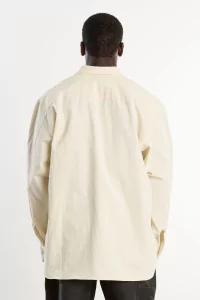MAN-TLE Pullover Shirt Cotton Tricotine – Unbleached Tricotine | Centre Commercial