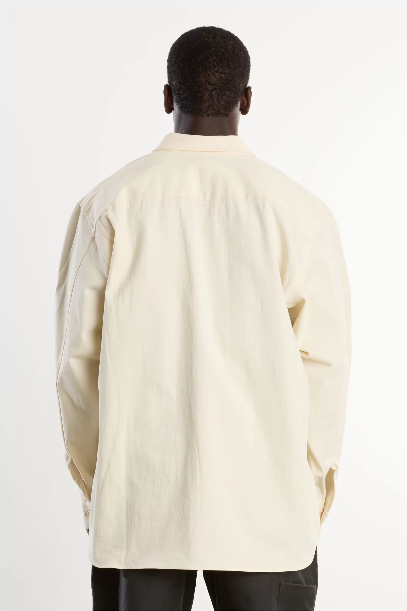 Chemise Pop-Over Homme Coton MAN-TLE – Unbleached Tricotine | Centre Commercial