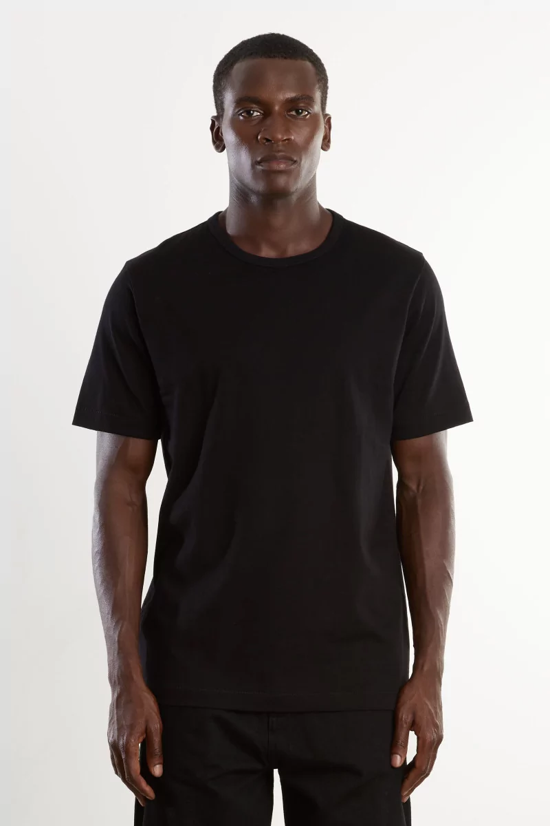 Merz b.Schwanen 2M15 Organic Cotton T-Shirt – Deep Black | Centre Commercial
