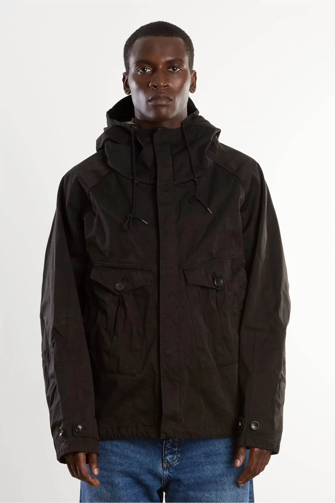 Anorak Homme Capuche Ten c – Black | Centre Commercial
