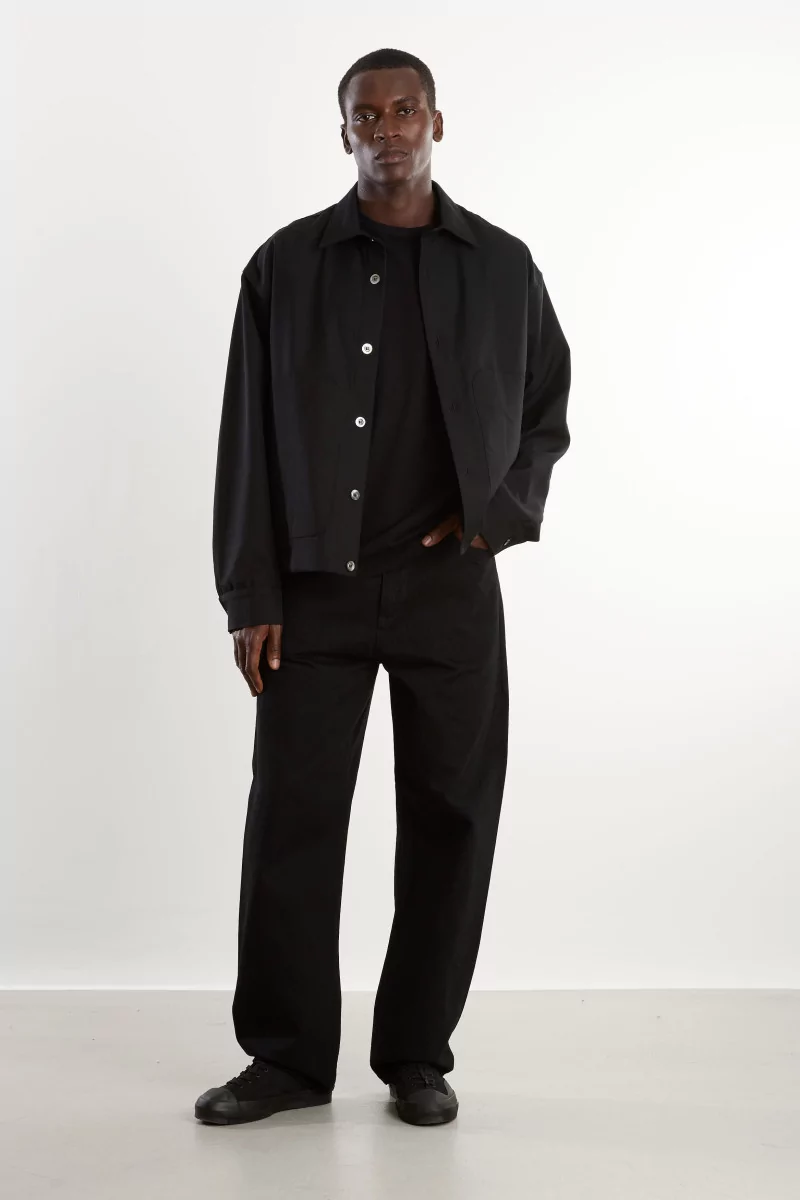 Merz b.Schwanen 2M15 Organic Cotton T-Shirt – Deep Black | Centre Commercial