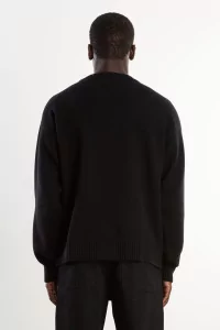 Pull Source Laine Mérinos et Cachemire Arpenteur – Black | Centre Commercial