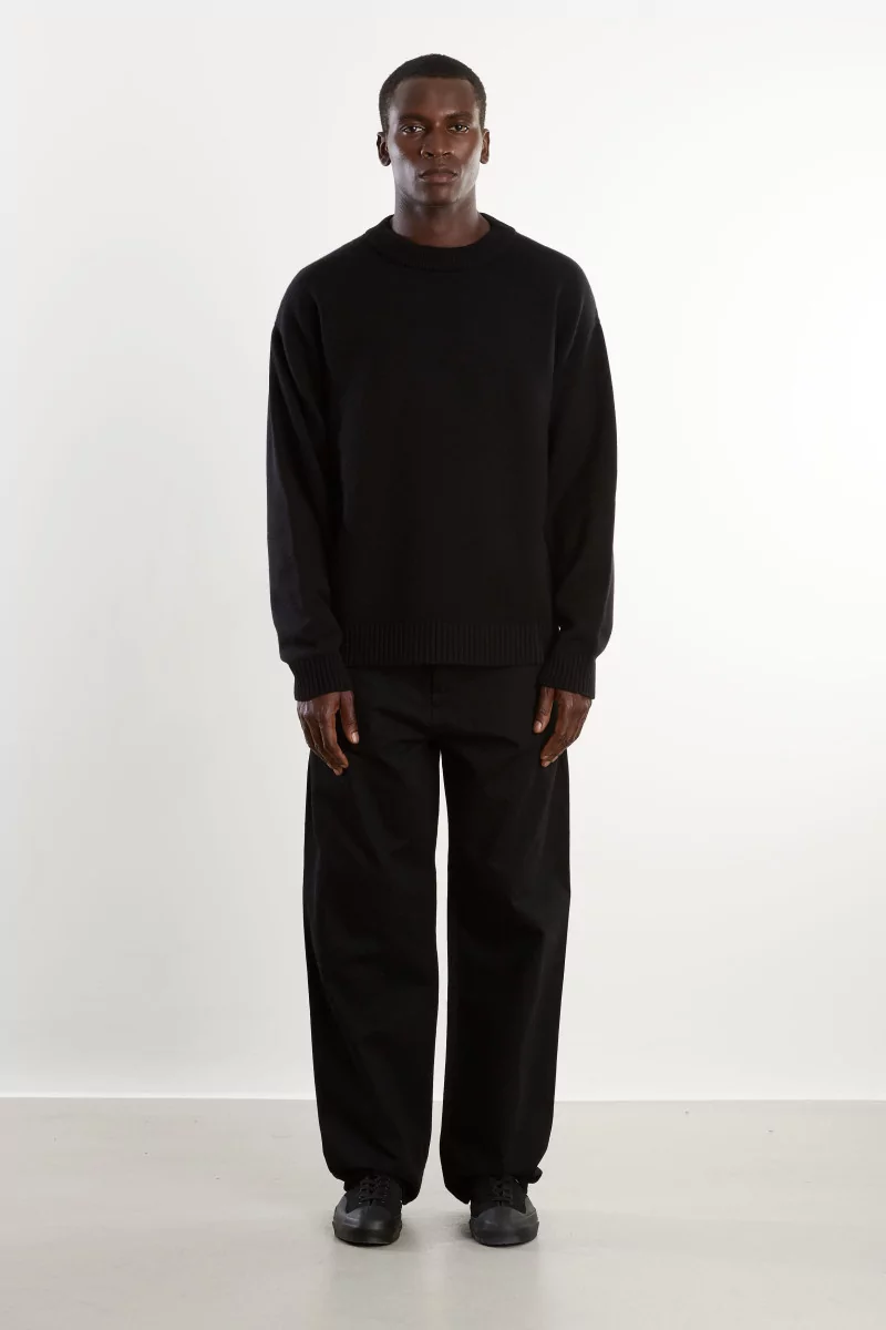 Arpenteur Source Merino Wool Cashmere Sweater – Black | Centre Commercial