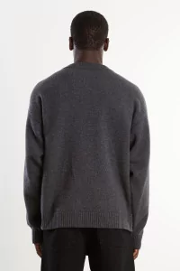 Pull Source Laine Mérinos et Cachemire Arpenteur – Charcoal | Centre Commercial