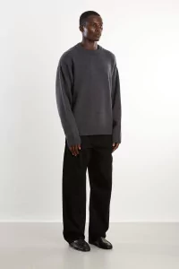 Arpenteur Source Merino Wool Cashmere Sweater – Charcoal | Centre Commercial
