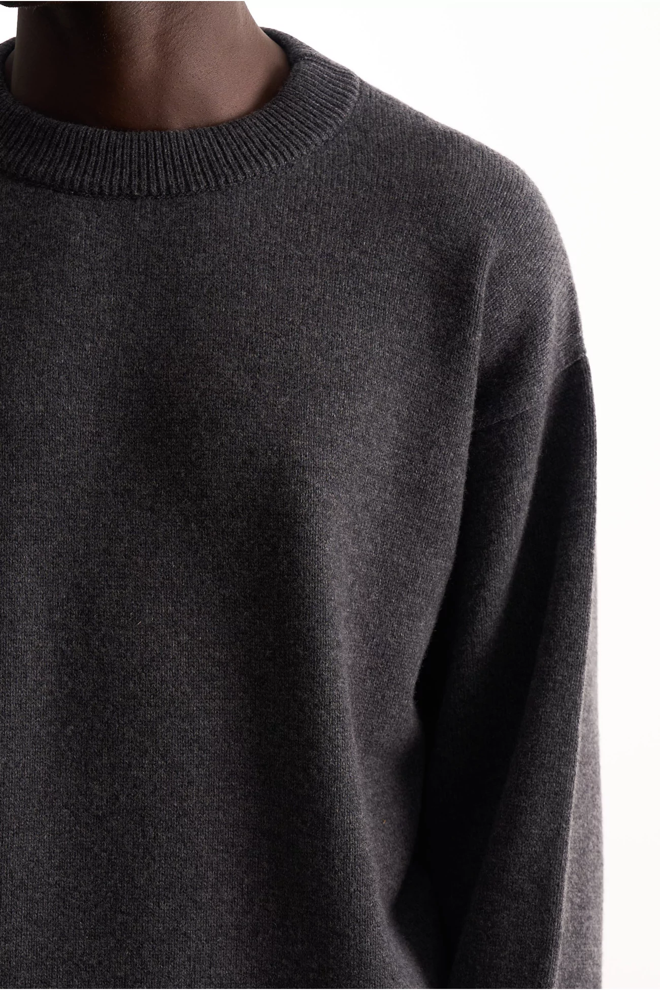 Arpenteur Source Merino Wool Cashmere Sweater – Charcoal | Centre Commercial