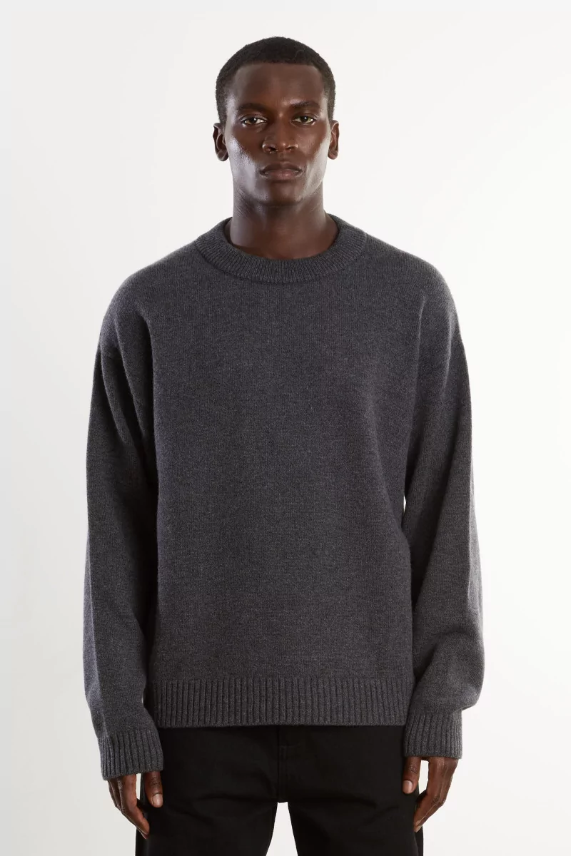 Arpenteur Source Merino Wool Cashmere Sweater – Charcoal | Centre Commercial