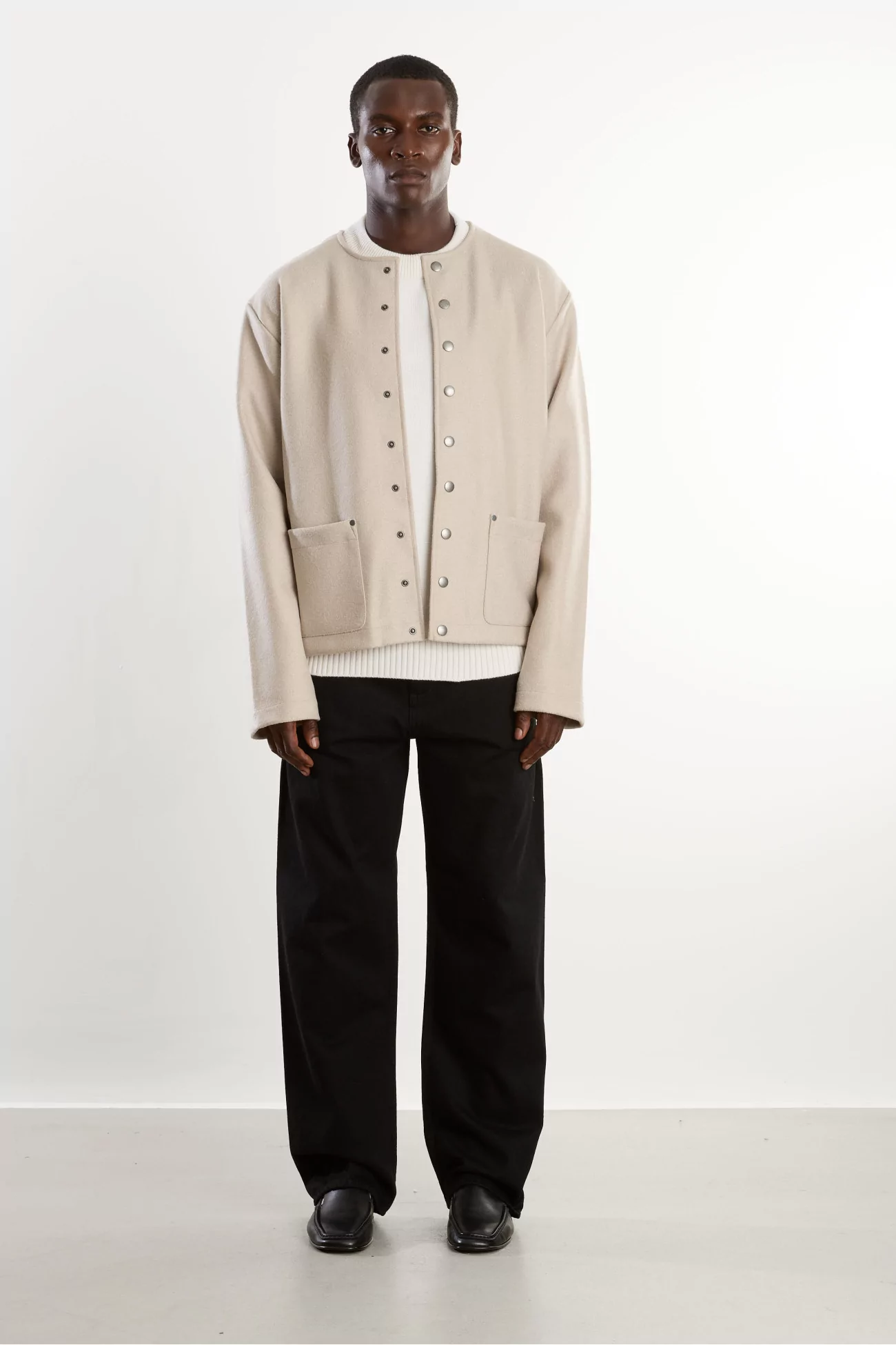 Arpenteur Source Merino Wool Cashmere Sweater – Cream | Centre Commercial